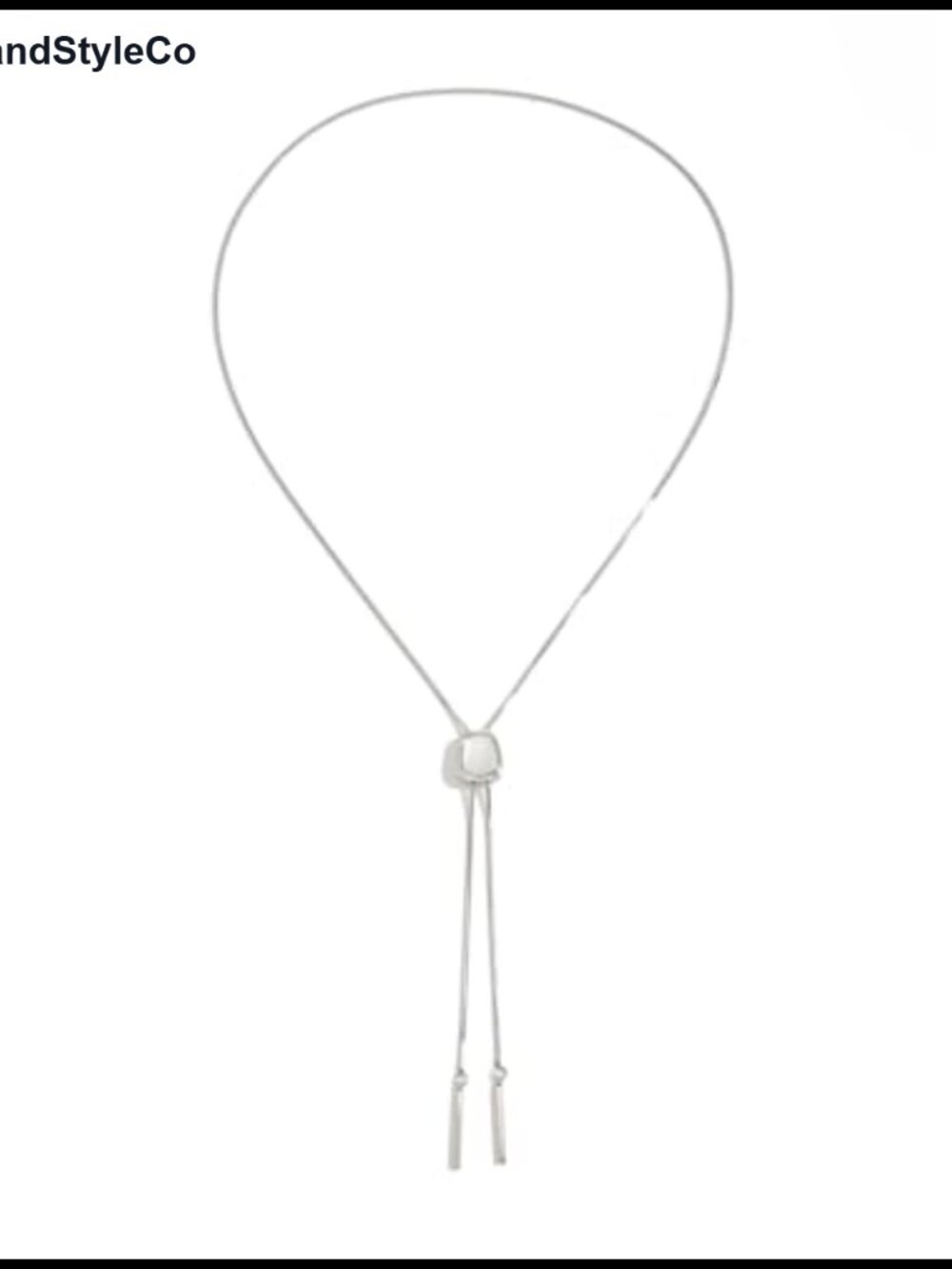 Dainty Long 14k Gold Plated Y Necklace for Women Adjustable Chain